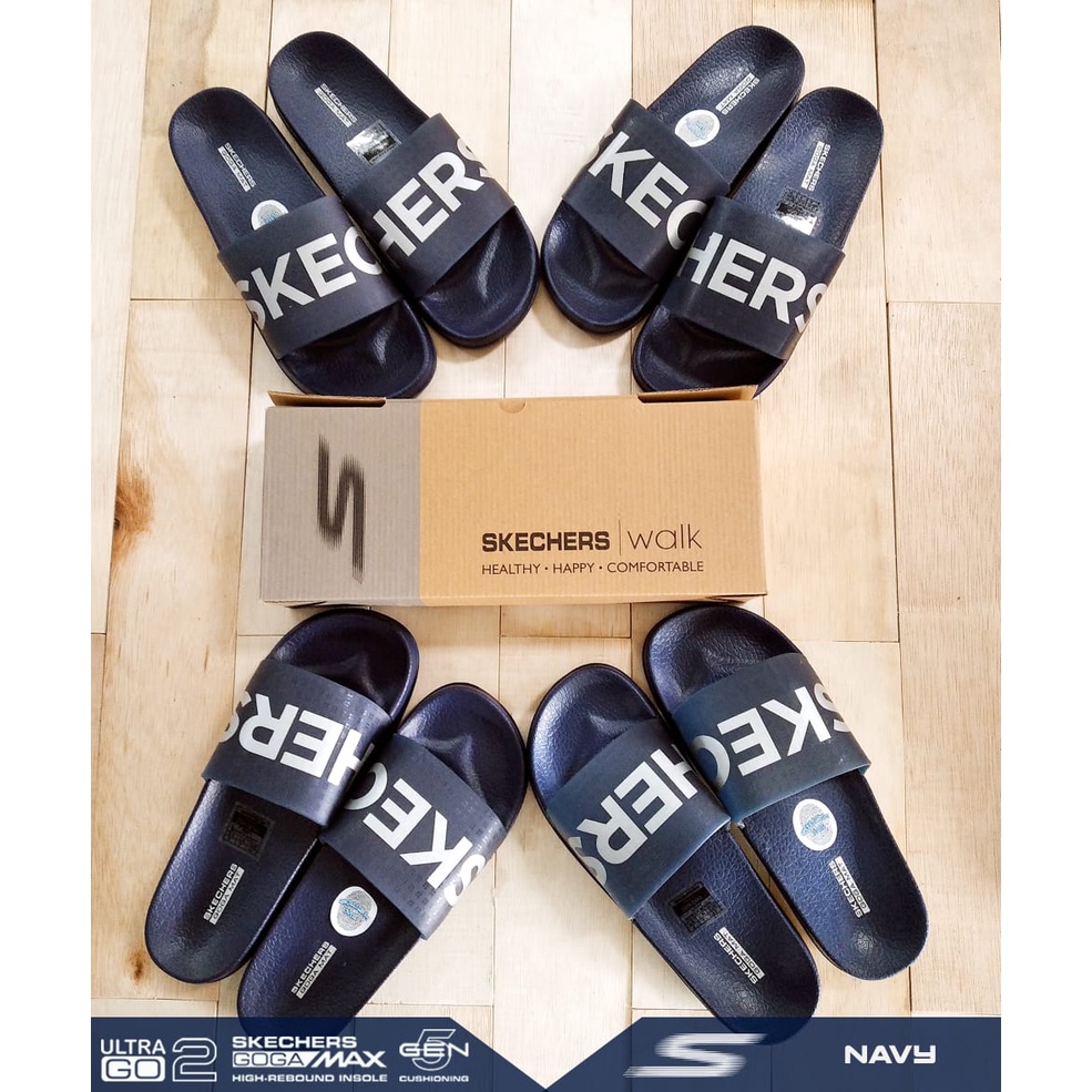 Sandal Skechers Pria Slip On Import Sendal Skecher Pria Terbaru Sendal Slop Slide Cowok Ultra Go