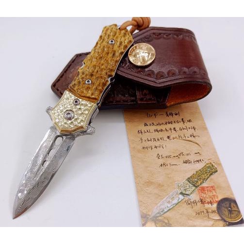 PISAU LIPAT CROSS-BORDER NEW SPOT VG10 DAMASCUS STEEL KNIFE OUTDOOR DSFG46316