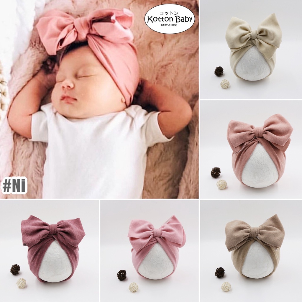 (Big Bow) Bandana bayi headband jumbo premium import pita anak perempuan catalog QUIN Ni