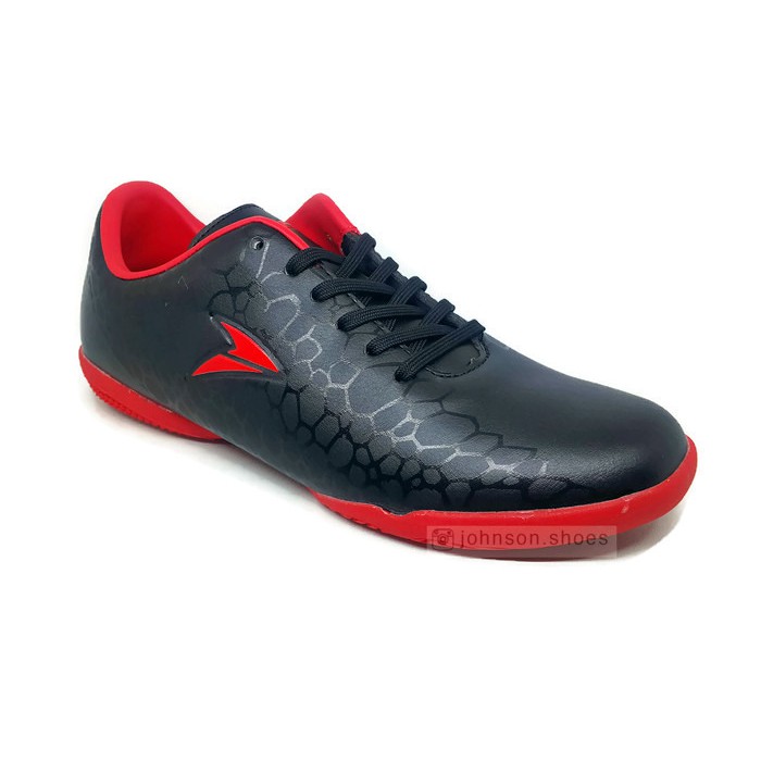 [ Johnson Shoes ] Sepatu Futsal NOBLEMAN - ROGUE ID Black / Pop Red ORIGINAL 100%