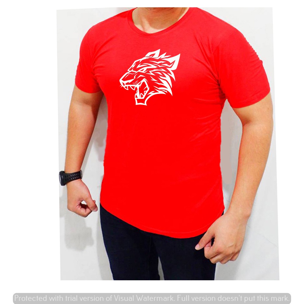 Baju Otot Fitnes Gym Tiger Fitness Musclefit Kaos Muscle Fit