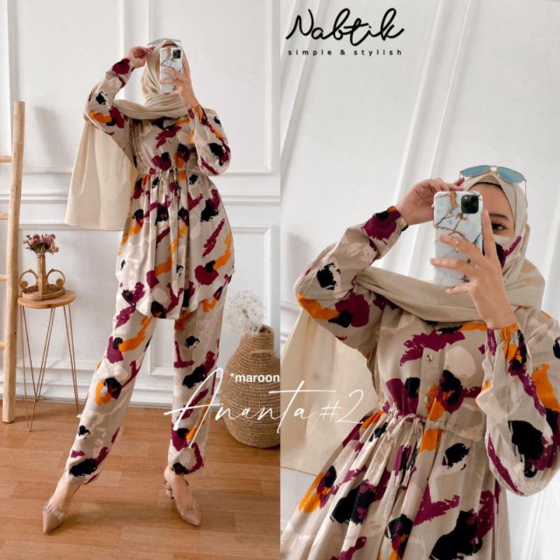 nabtik ori ananta set 2 Aldilo set rok Syanass set legit set setelan rok sporty