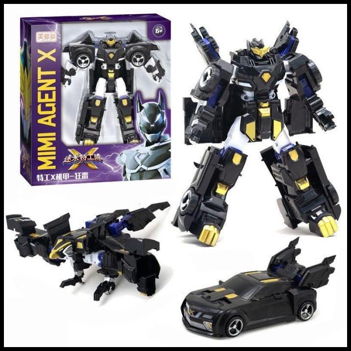Mainan Miniforce X Robot Black Onyx PAS HADIAH ANAK Robot Mini force X