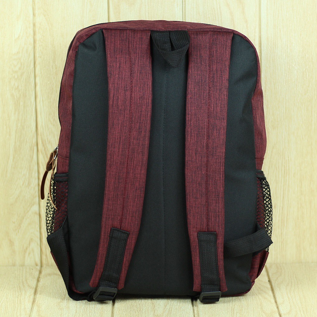 Tas Gendong Anelo Tancepan Logo Tengah Merah Pria Wanita Ransel Kuliah Sekolah SMP SMA Back Pack