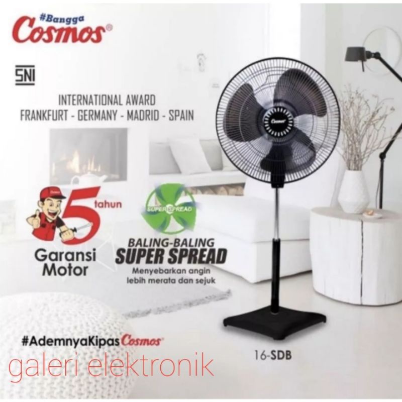 Kipas angin berdiri Cosmos 16in 16SDB/Kipas Angin Berdiri Cosmos 16 XDC