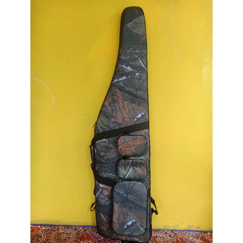 Tas Senapan Angin Camo Ransel Busa Tebal Tas Bedil Gejluk Air-soft Gunn