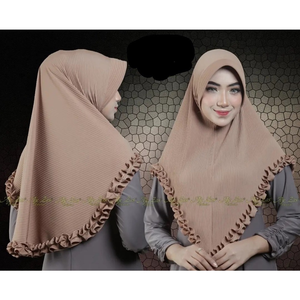 TERBARU BERGO PLISKET GOTIK / BERGO MARYAM PLISKET / kerudung instan remaja / jilbab instan plisket 
