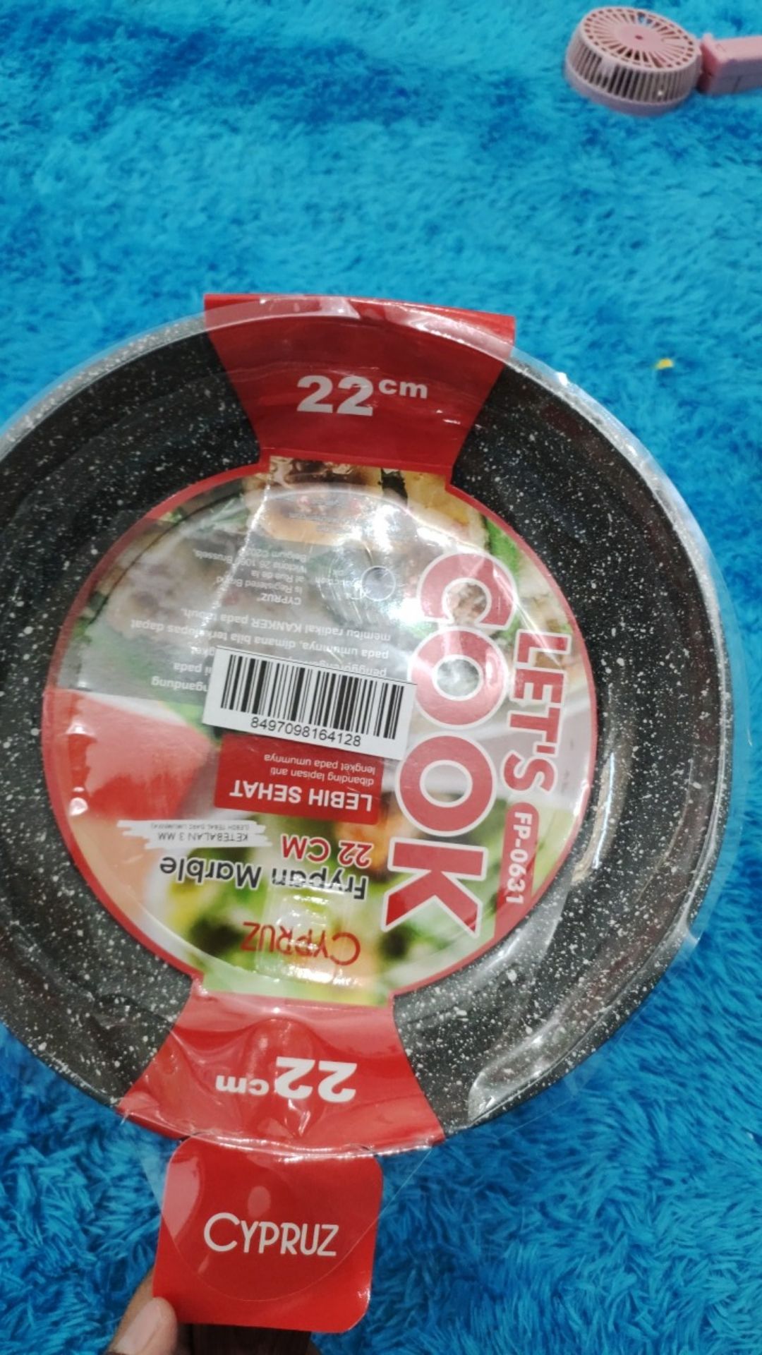 Cypruz Fry Pan Induksi Marble Series 22cm Fp-0631