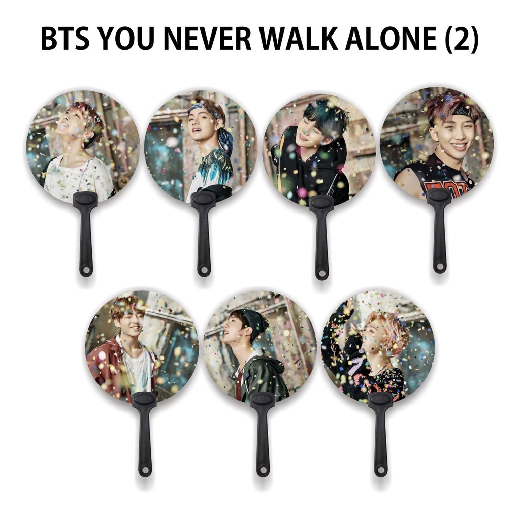 [READY STOCK] KIPAS TANGAN / HANDFAN BTS YOU NEVER WALK ALONE (2) - SOUVENIR KPOP UNOFFICIAL