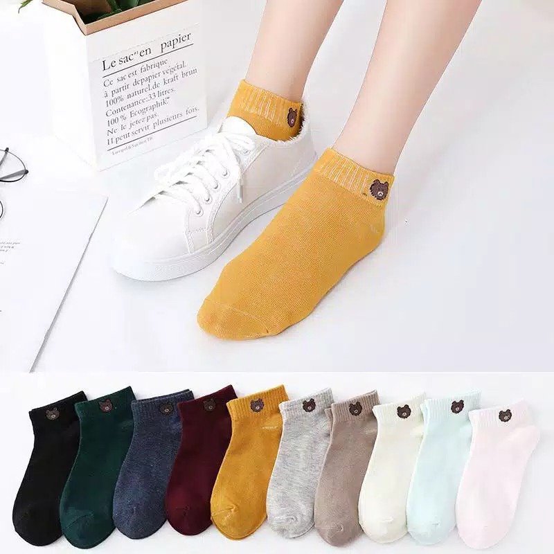 (27AN.ID)Kaos Kaki H87 Ankle no Packing Plastik Kaos Kaki Cute Kaos Kaki Motif Kaos Kaki Semata Kaki-1