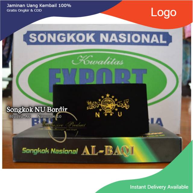 Songkok Nu bordir emas