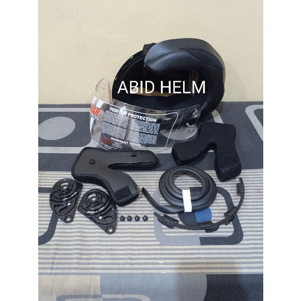 Paket komplit busa dan kaca visor warna bening helm kyt R10 R 10