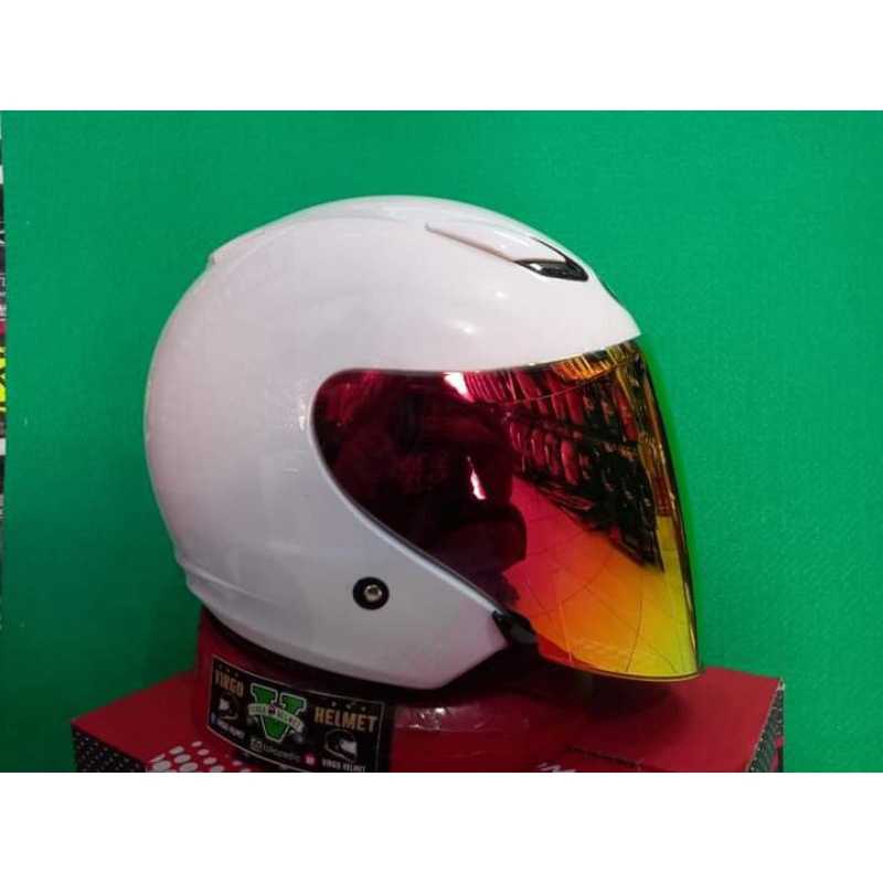 KYT DJ MAXI SOLID WHITE+VISOR VENOM NORIXS