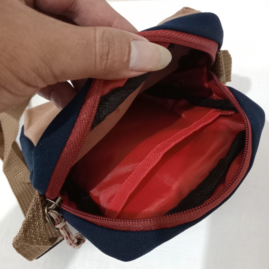 Tas Selempang Pria Kombinasi Sling Puoch Tas Pria Selempang Terbaru Tas Kanvas