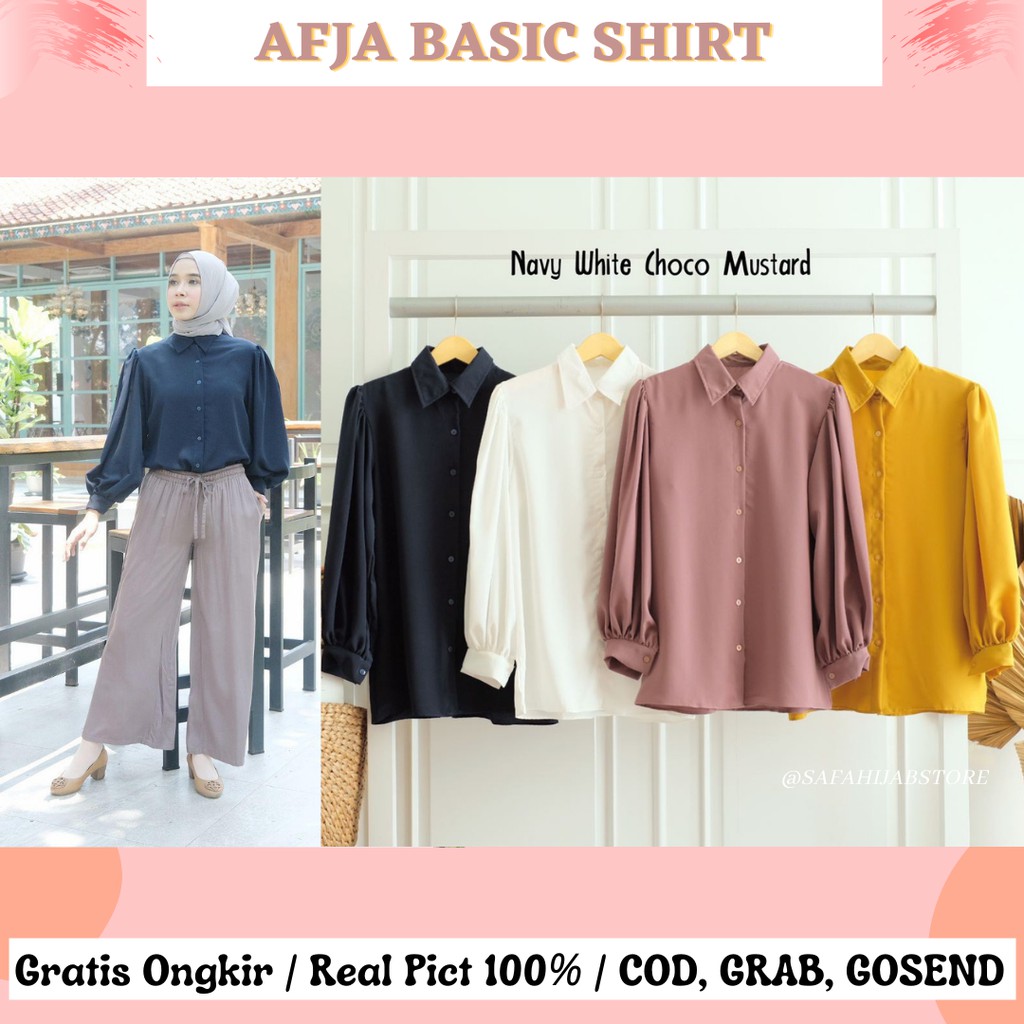 AFJA SHIRT / TOP / BLOUSE / ATASAN / KEMEJA