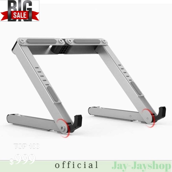 BUBM N1 Adjustable Foldable Laptop Stand Aluminium - DNZJ-02 (ORI)