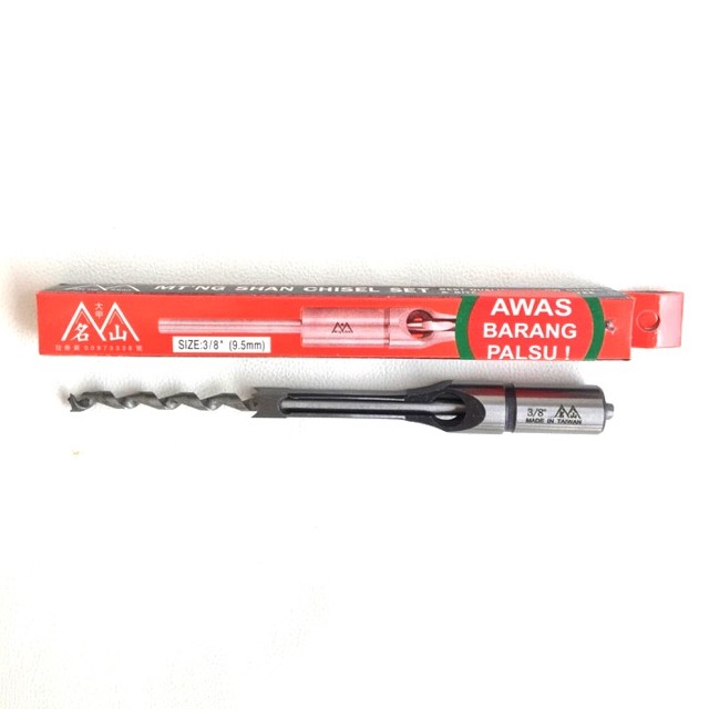 Mata Chisel Ming Shan 3/8 Atau Tatah Bobok Kayu Atau Hollow Mortice Chisel &amp; Blitz 3/8 (9,5mm) Mingshan