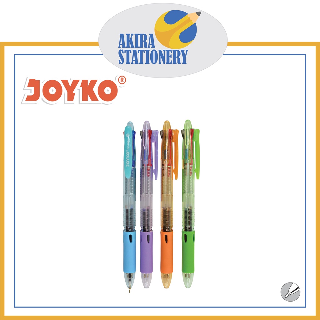 

Pulpen JOYKO BP 199 Trico 3 Warna Hitam - Biru - Merah 0.7 mm / Retractable Pen BP-199 Black - Blue - Red 07mm / BallPoint / Ballpen PAK ( 12 PCS )