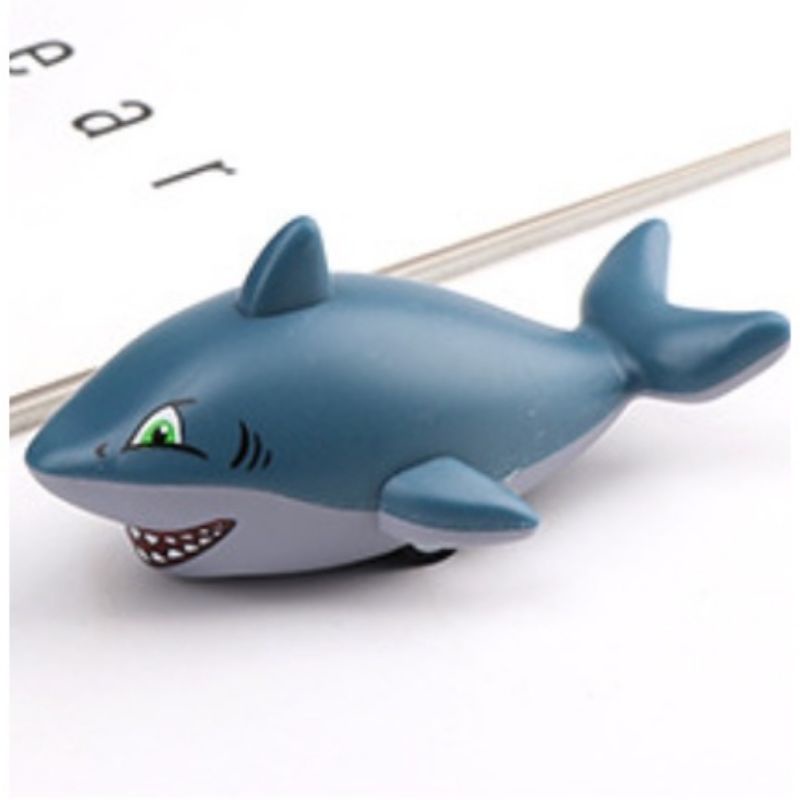 Mainan Anak Mobil Hewan Mobilan Bentuk Binatang Bentuk Hewan Lucu Pull Back / Mainan Lucu Tarik Mundur MURAH-Hiu abu tua