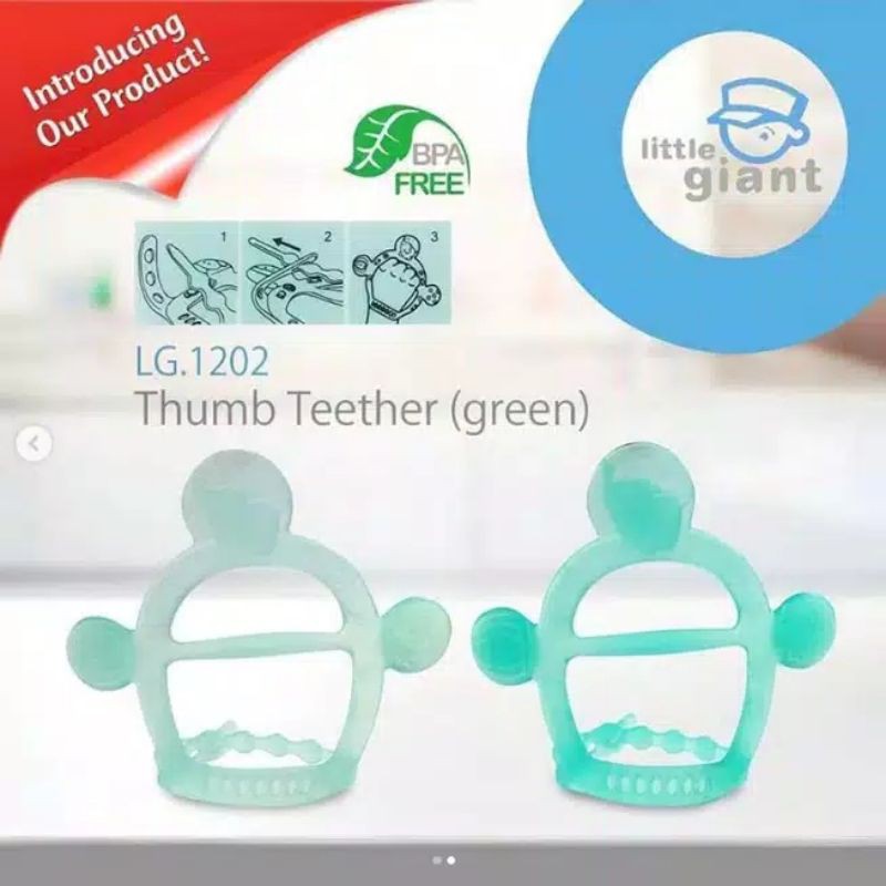 Little Giant Thumb Teether LG1202/ gigitan bayi jempol Little Giant