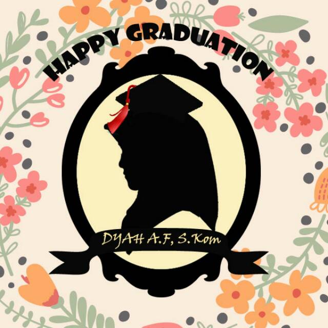 Siluet wajah gift wisuda