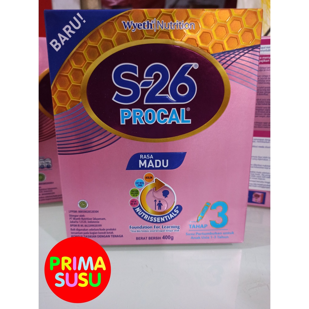 S26 Procal 3 Box 400 Gr, Madu, Vanila