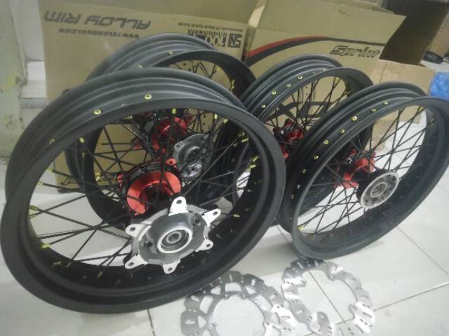 velg crf siap pakai pelak supermoto crf siap pakai 250-350 300-350 bebas pilih