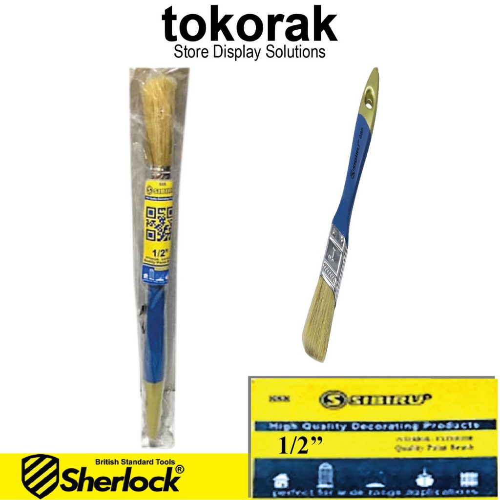 KUAS CAT 1/2 INCH SIBIRU - KUAS CAT TEMBOK BESI KAYU