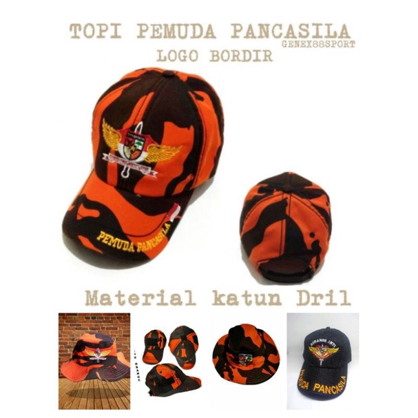 topi ormas pemuda Pancasila / loreng pancasila  / topi pemuda Pancasila