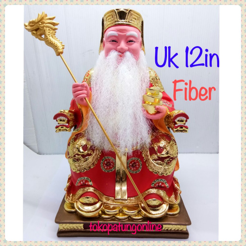 Patung Dewa Bumi Tutikong Fiber Uk 12 in