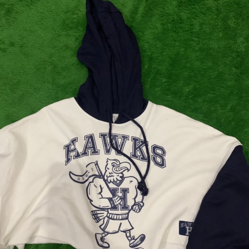 hawks crop hoodie