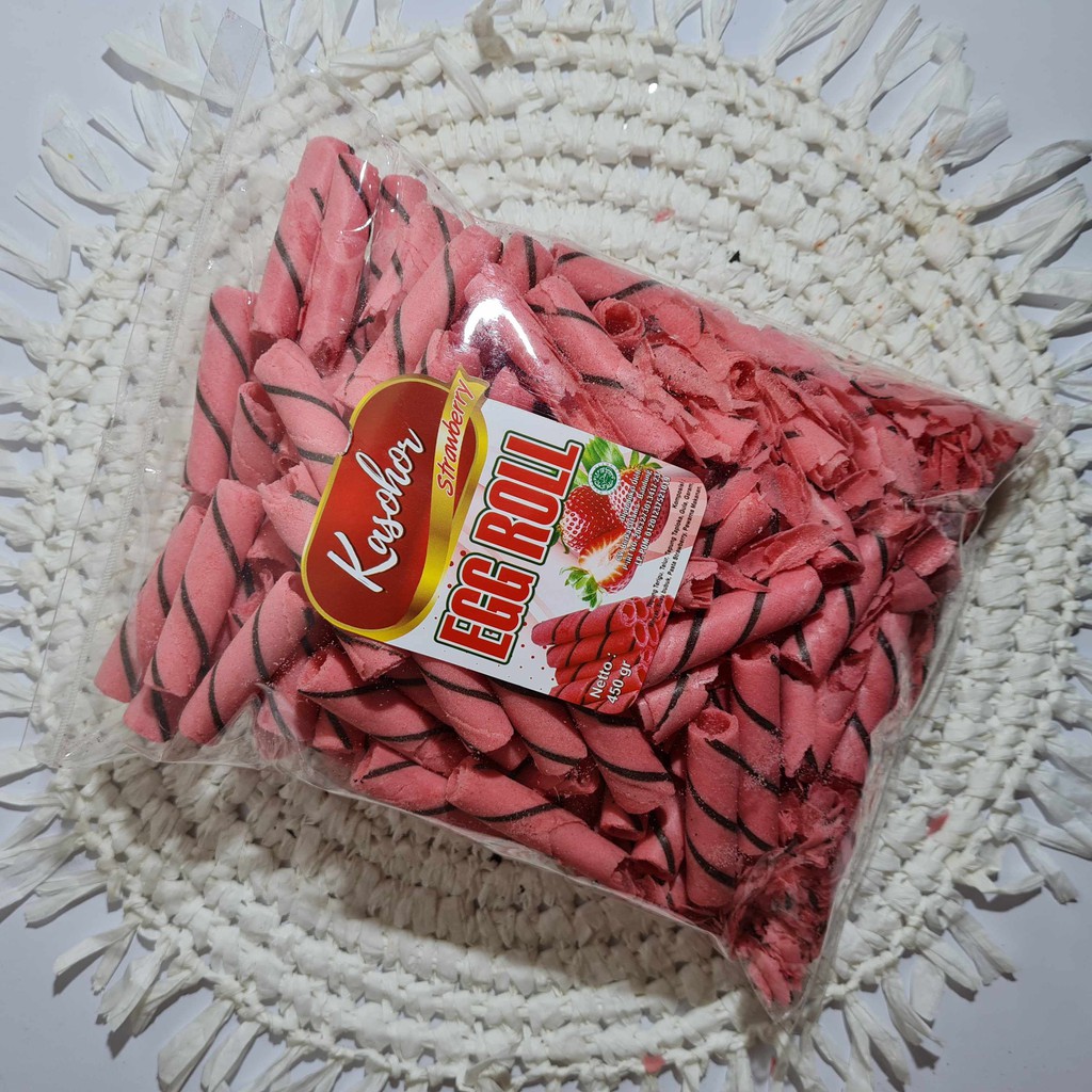 

SNACK KILOAN / SNACK MURAH / Egg Roll Strawberry 475gr