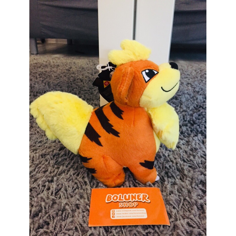Promo Boneka Growlite Growlithe Pokemon Doll Original Takara Tomy Murah