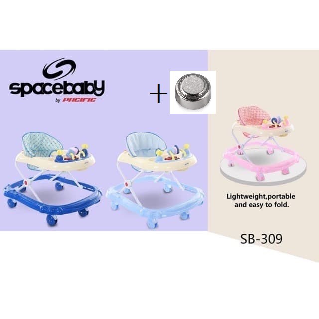 SPACE BABY Baby Walker SB 309 Music Mainan Puzzle SPACEBABY [ * FREE PACKING DUS ALAS ]