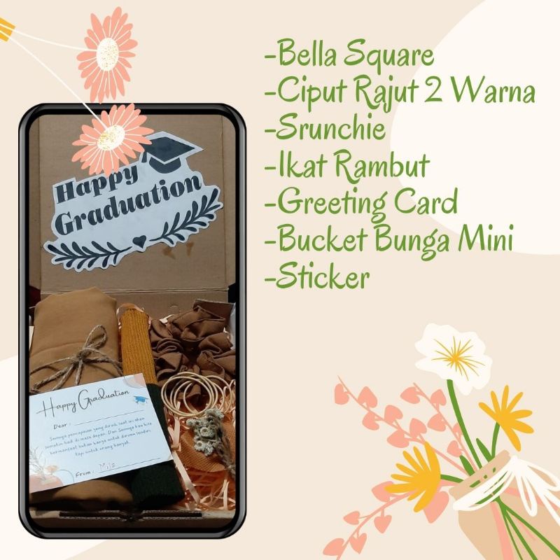 

HAMPERS - GIFT BOX - KADO - HADIAH - HIJAB - JILBAB - BELLA SQUARE