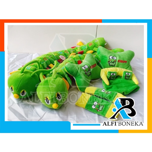 Paket Bantal Mobil dan bantal leher - Bantal sandar Mobil set murah - bantal mobil 7in1 boneka lucu