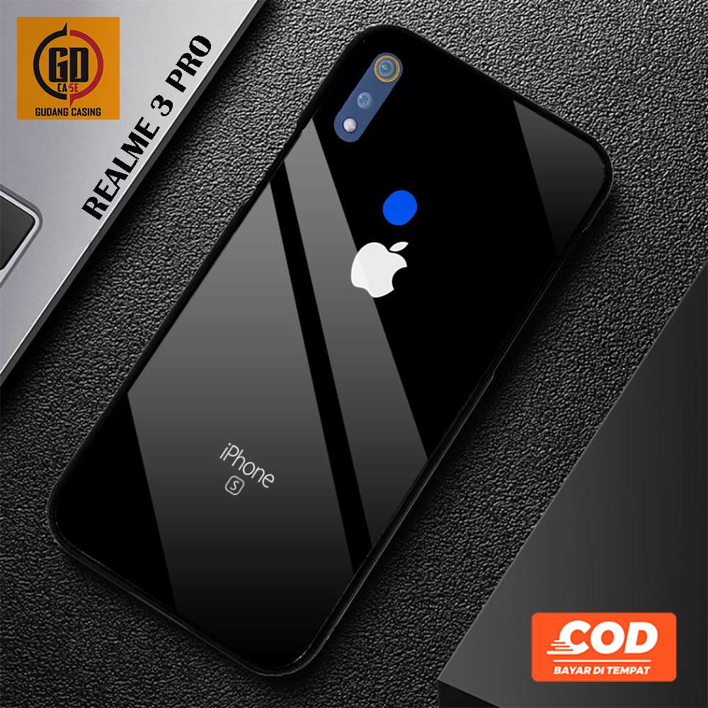 Case Realme 3 Pro Terbaru - Gudang Casing [ Logo iPhone ] Realme 3 Pro - Case Hp - Casing Hp - Softc