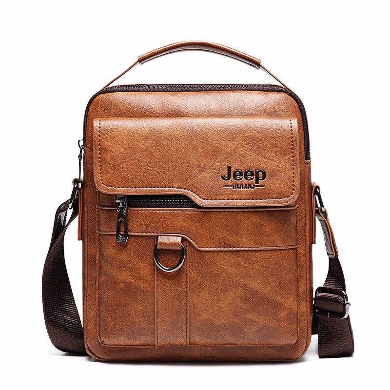 selempang jeep pria tas kulit pu import buluo quality