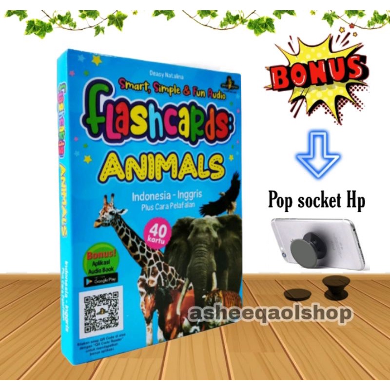 Kartu Balita Flash cards Animal/Kartu Edukasi anak Mengenal binatang