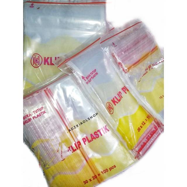 Plastik klip besar / plastik ziplock besar