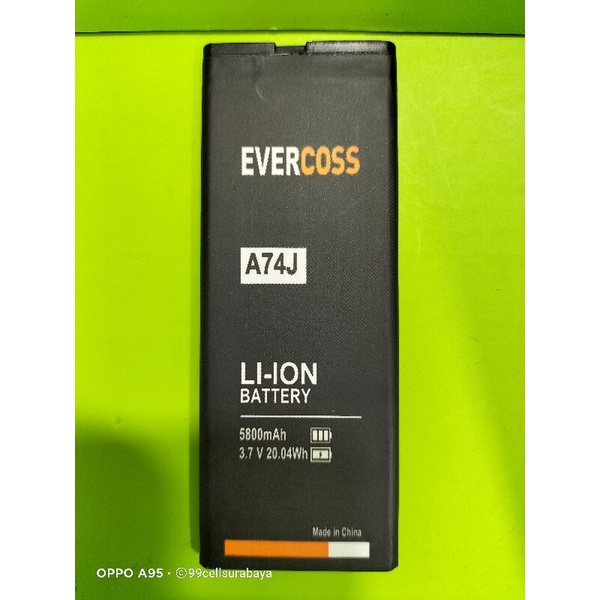 Baterai battery batrai batre Evercoss A74J original