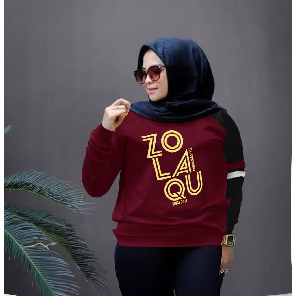 ( lagi promo) ZLQ 3XL  2XL / XXXL SUPER JUMBO LENGAN PANJANG SWEATER WANITA ATASAN KASUAL