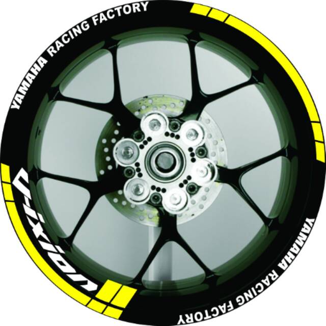 Stiker Velg Motor Vixion Nvl Yamaha Racing Factory Uk Velg 17