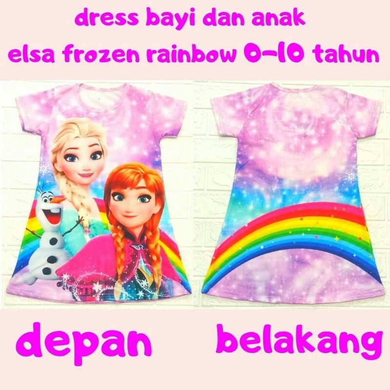 Daster Anak Karakter Frozen