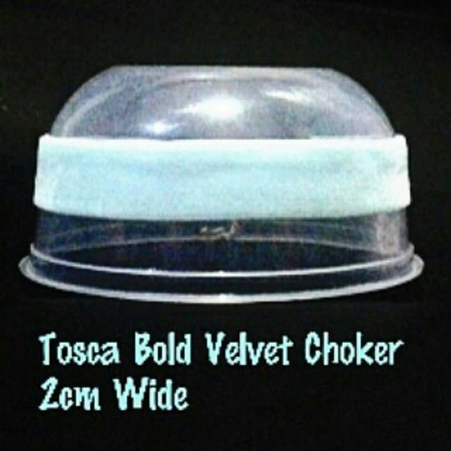 Tosca Bold Velvet Choker Polos Necklace | Kalung Handmade