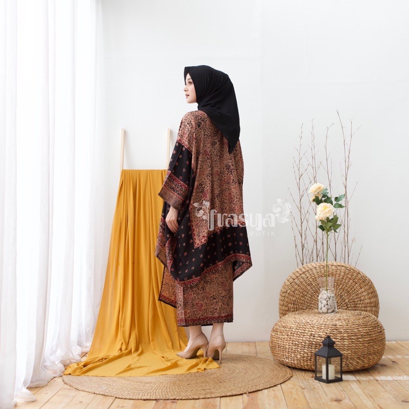 FRASYA BUTIK Set Sekar Jupri Klasik Kaftan Batik Viscose