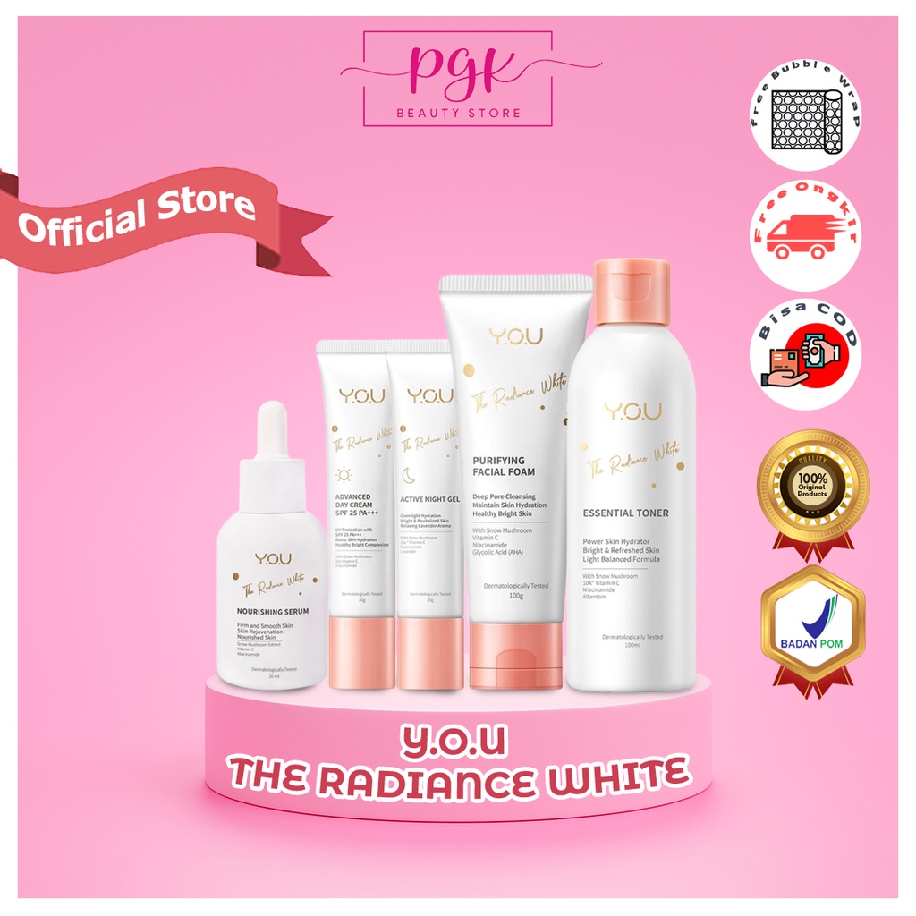 YOU The Radiance White Series (Serum/Toner/Day Cream/Night Cream)
