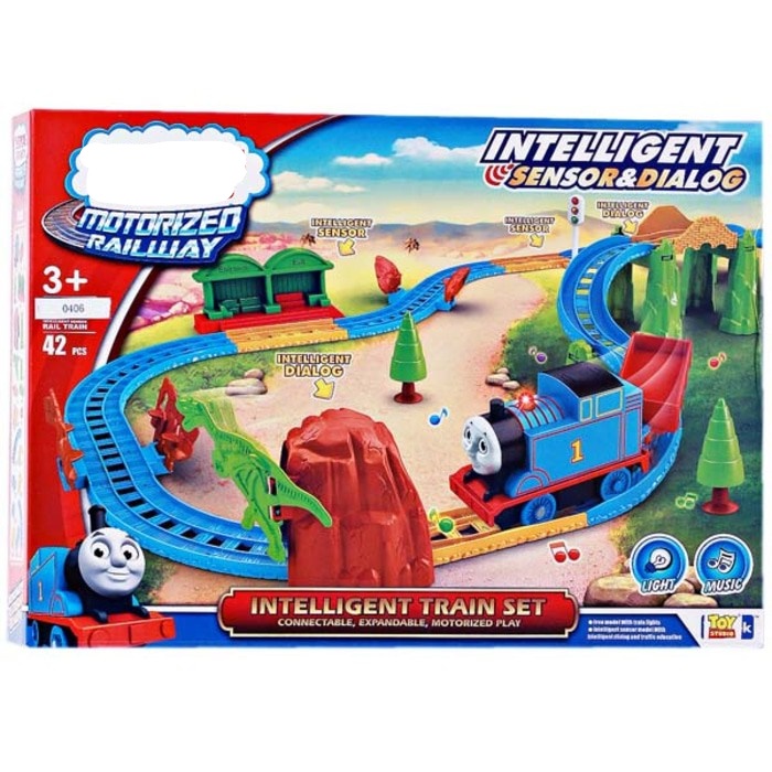 ISTANATOYS.COM MAINAN TOMAS INTELLIGENT SENSOR & DIALOG TRAIN SET 42 PCS No.E5003
