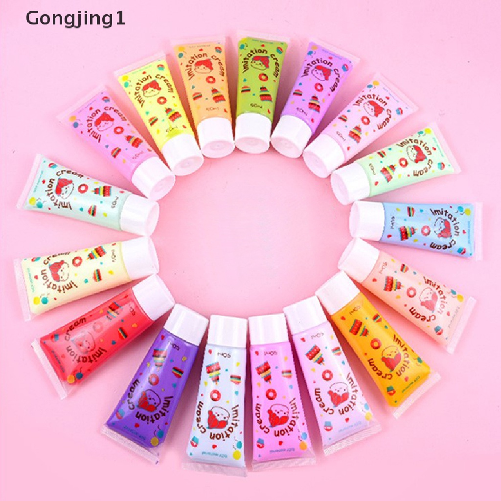 Gongjing1 Lem Simulasi Krim 50ML Untuk DIY Craft Handmade