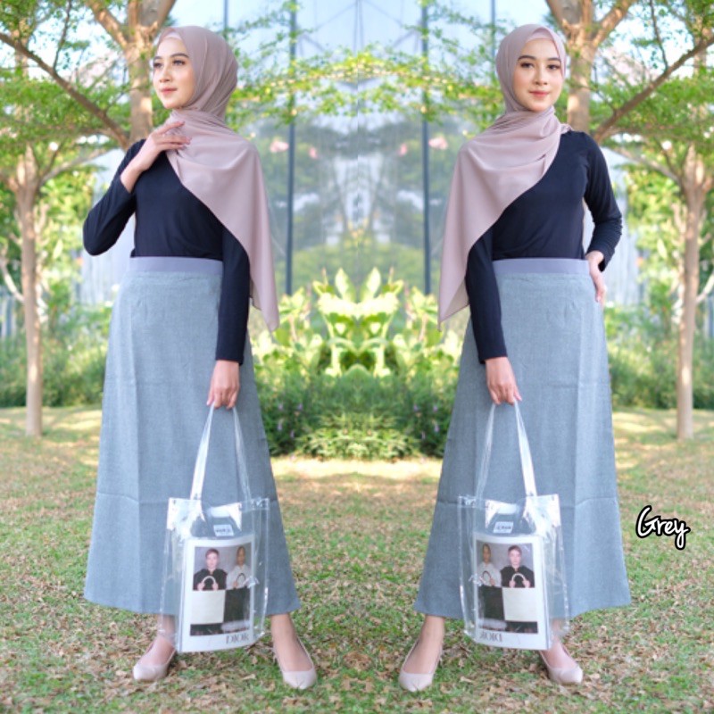 ROK KANTOR / WORK SKIRT - M L XL XXL L3 L4 L5 ROK FORMAL JUMBOSIZE - ROK KANTOR - MAHASISWA-1